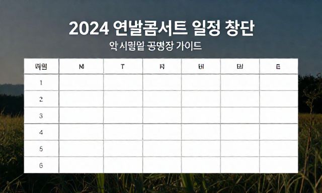 연말콘서트일정 관련 이미지 - 2024 연말콘서트 일정 확인 및 지역별 공연장 선택 가이드