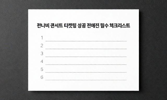 잔나비콘서트티켓팅 관련 이미지 - 잔나비 콘서트 티켓팅 성공 전략 및 예매 전 필수 체크리스트
